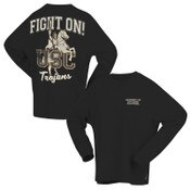 USC Trojans Unisex Black Univ of Southern California Good Spirit Long Sleeve T-Shirt